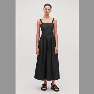 COS Black Cotton Poplin Dress